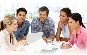 A group meeting